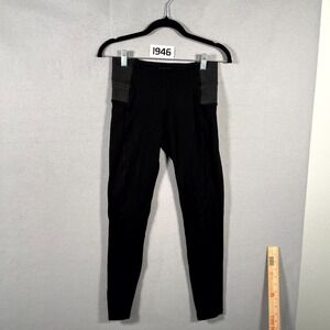 Chocolate USA Ponte Leggings Womens Small Black High Waist Stretch Skinny Leg